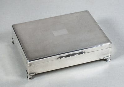 Art Deco English Silver-Plate Box