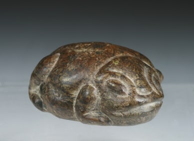 Mezcala Carved Stone Frog Effigy -Pre-Columbian
