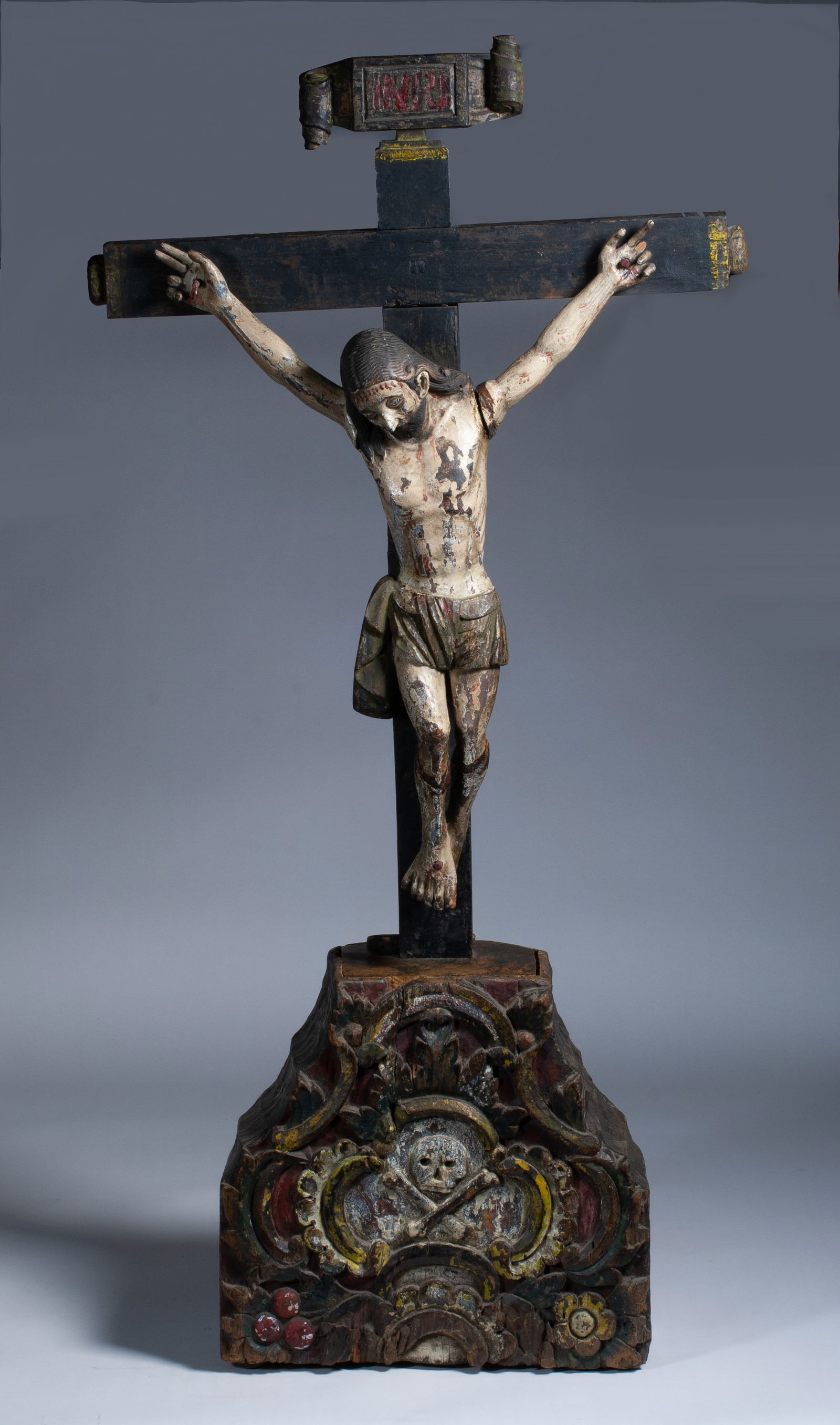 Large Mexican Cristo - Santos with Cross / 18th - 19th Century (1 of 19)