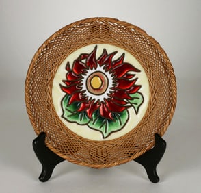 Japanese Wireless Cloisonne on Copper - Ando