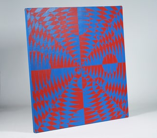 Mid-Century Op-Art Painting - Deutsch 1979