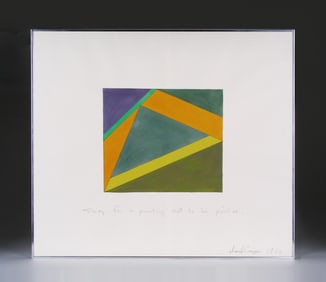 David Simpson  (1928 -  ) Abstract Painting  1972