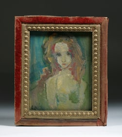 California Outsider Artist Fred Griffing - Portrait of a Woman