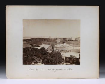 "Fort Marion" Albumen Photograph of St. Augustine, Florida