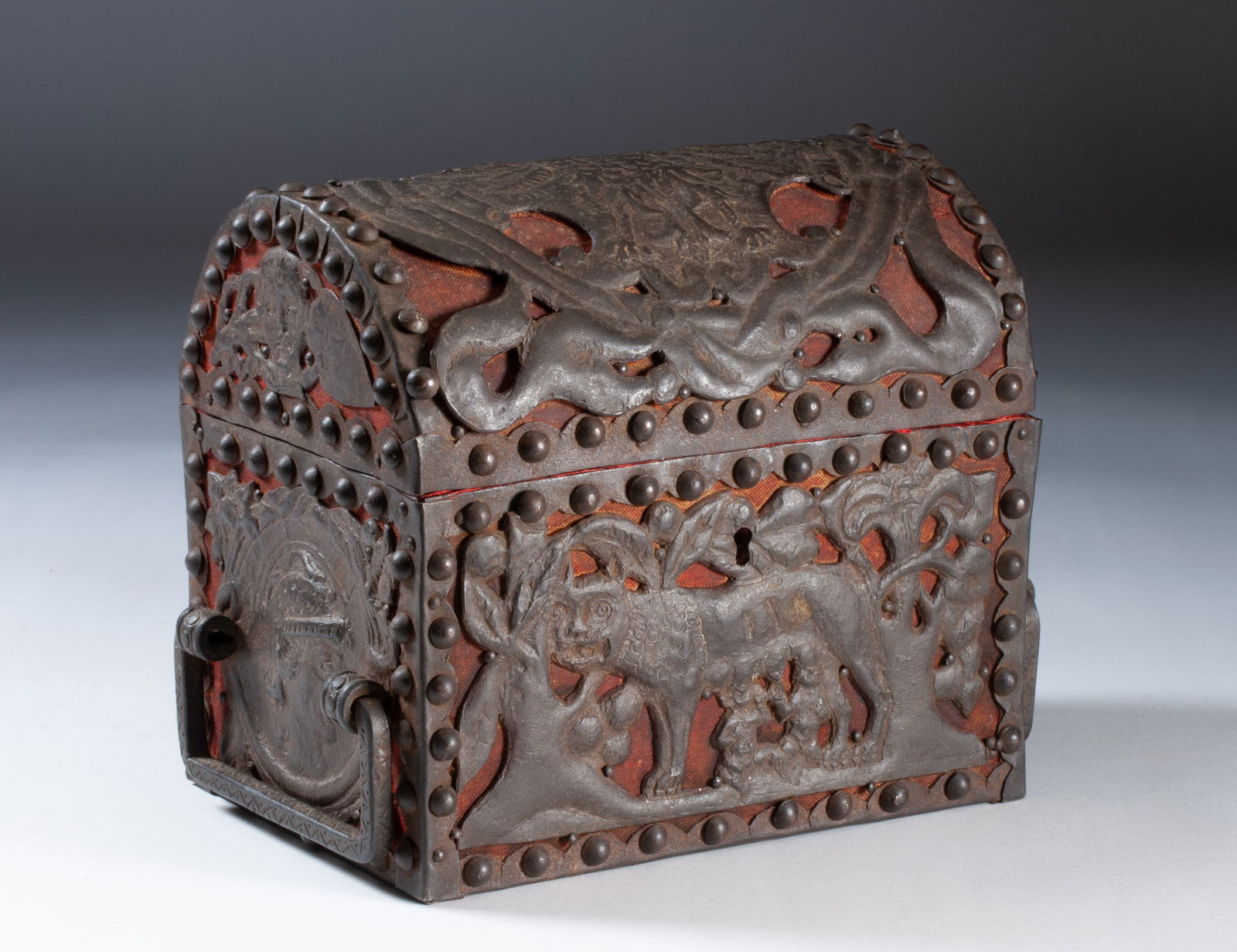 Antique European Domed Casket - Roman Iron Decoration (1 of 13)