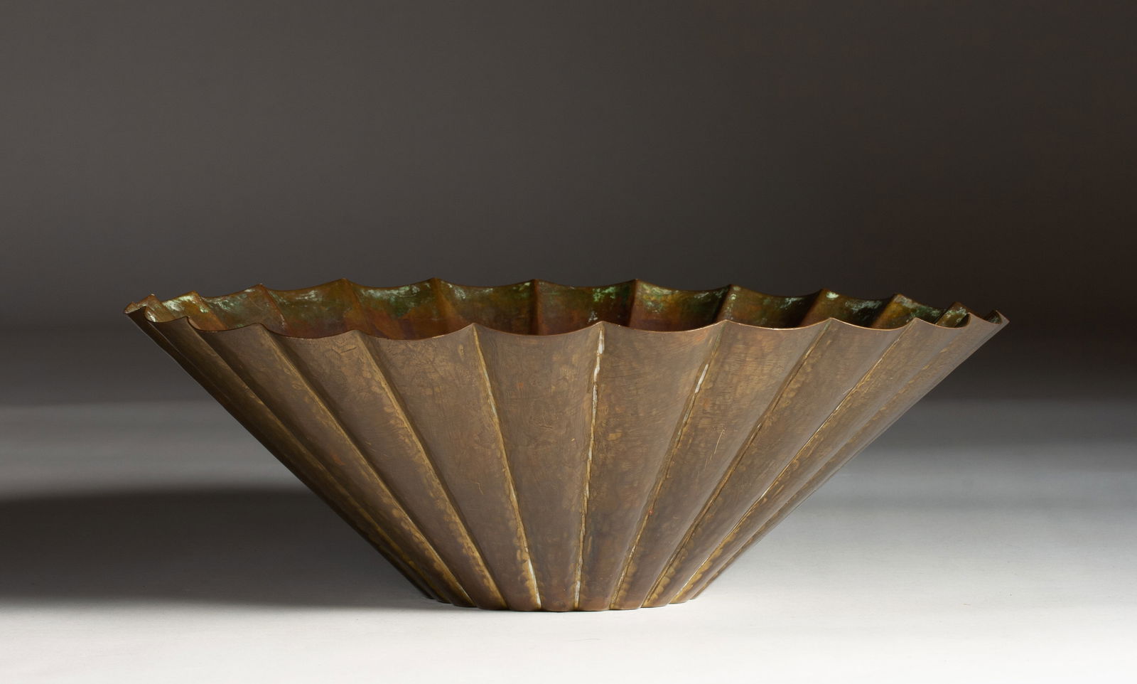 Arts and Crafts Hammered Copper or Brass Bowl - Signed (1 of 9)