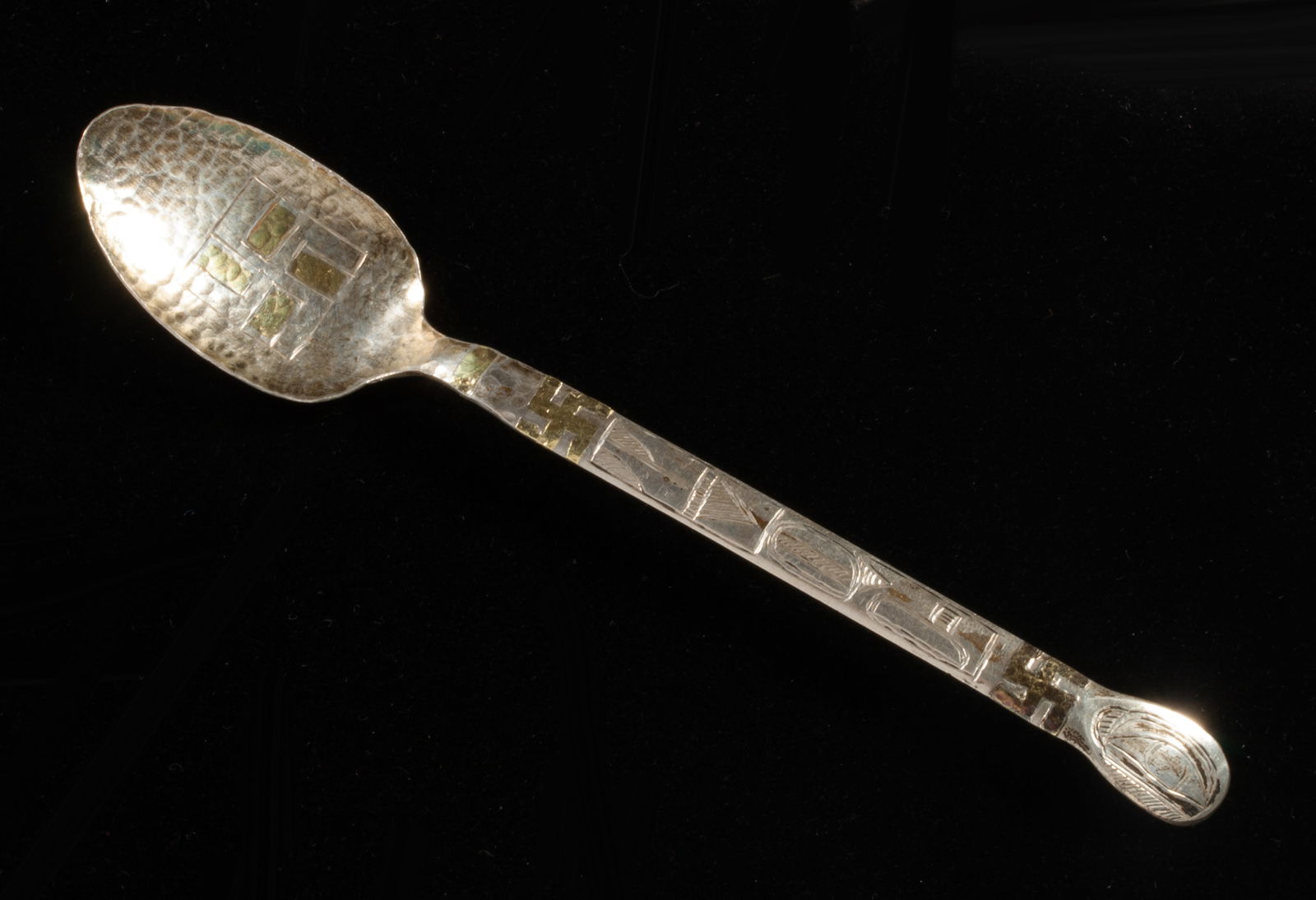 Early Northwest Coast Silver & Gold Spoon - Native American (1 of 8)