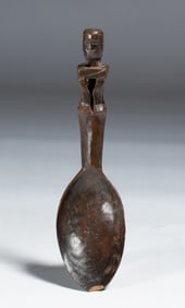 Ifugao Carved Figural Spoon - Philippines Early 20th Century