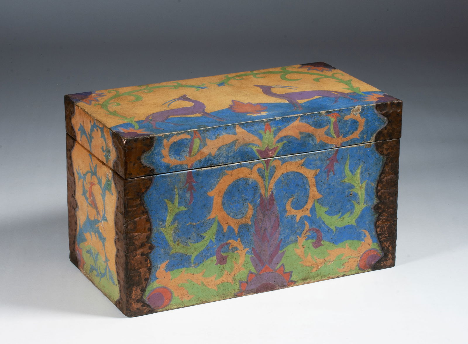 Monterey Arts & Crafts Painted Box - Circa 1930 - Jerome Laudermilk (1893-1956) (1 of 12)