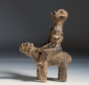 African Koma Terracotta Equestrian Figure - 12th-15th Century