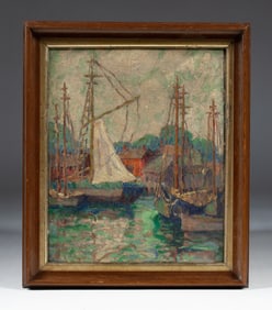 American Impressionist Painting 1919 - Paula Ida Fenske (1882-1959)