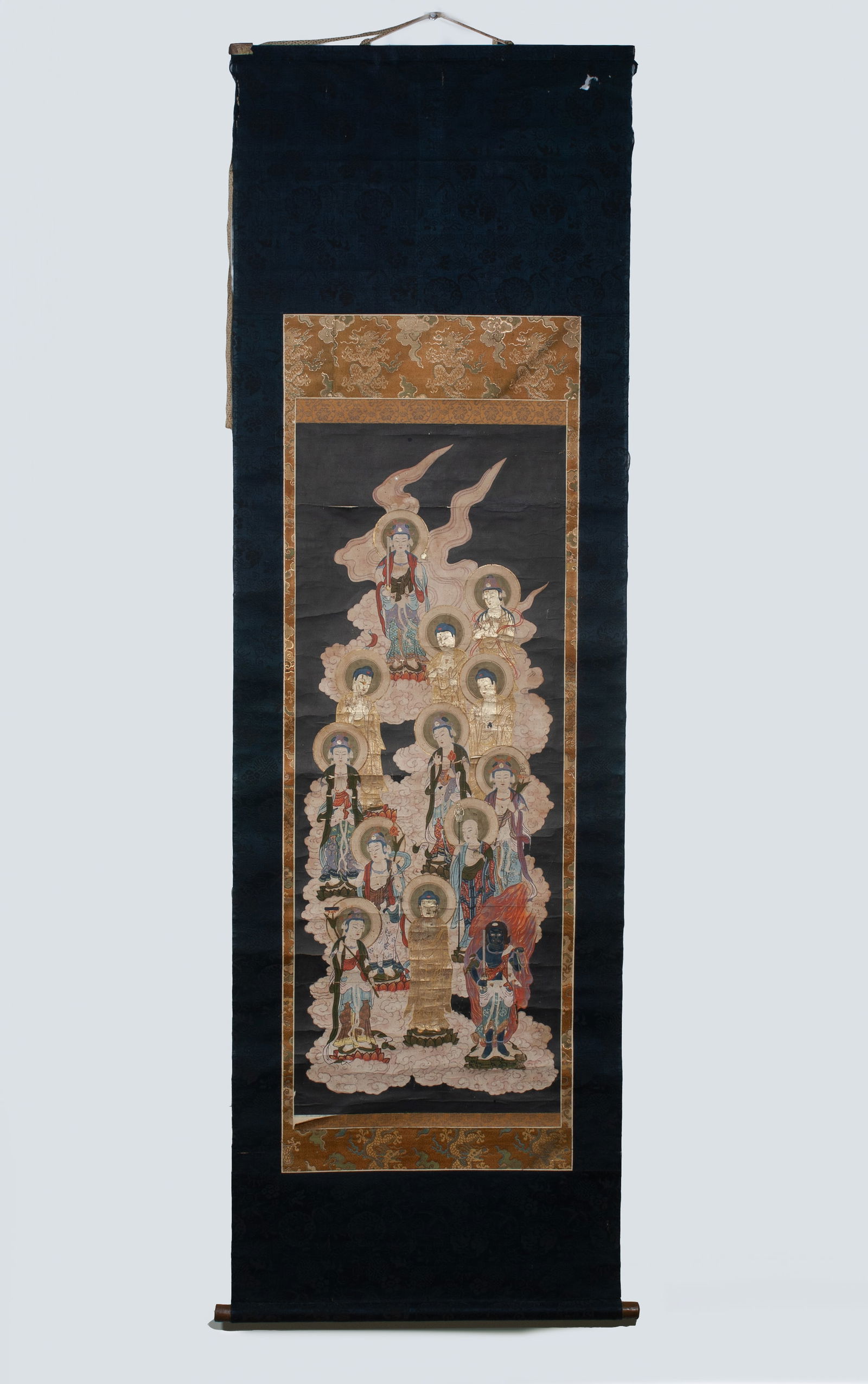 Antique Chinese - Tibetan Scroll Painting of Deities - Buddhist Thangka (1 of 17)