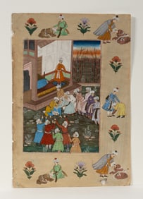 Mughal Indian Miniature Painting 19th Century