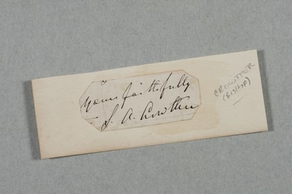 Autograph of S.A. Crowther - 19th C. Black African Slave & Bishop