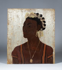 Angelo Sottosanti (1917 - 2004) Painting of a Mexican Woman 1939