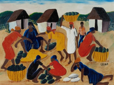 Haitian Painting by Laurent Casimir (1928-1990)