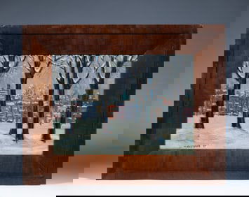 Canadian Impressionist Painting - Montreal in Winter - Myer Ryshpan (1898 - 1984)