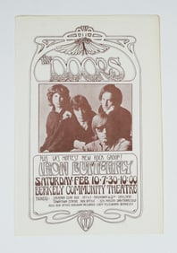 Original Rock Handbill - The Doors - Iron Butterfly 1968