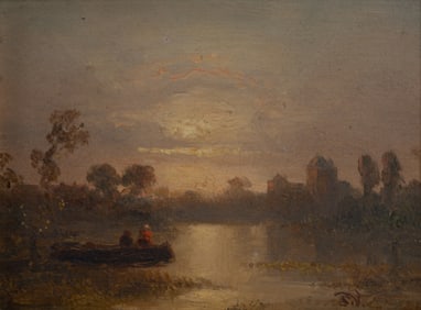 French Impressionist-Barbizon Painting - Signed 19th Century