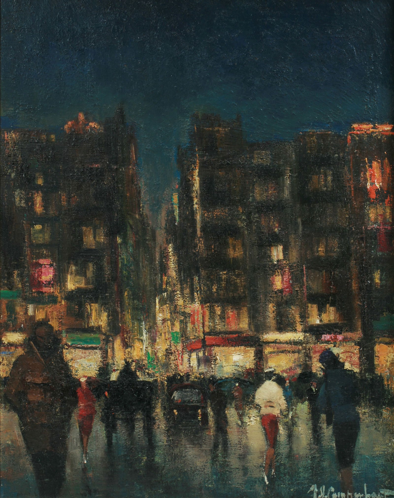 Mid-Century French Impressionist Painting (1 of 8)