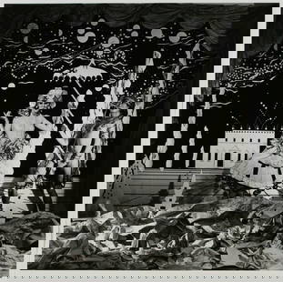 Steven F. Arnold (1943-1994) Surrealist Gay Interest Photograph - Signed: Vulva and Her Devoted Pee Puh Rare, original, signed and numbered black and white silver-gelatin photograph by American photographer and artist, Steven F. Arnold (1943-1994). Signed, dated, numbered,