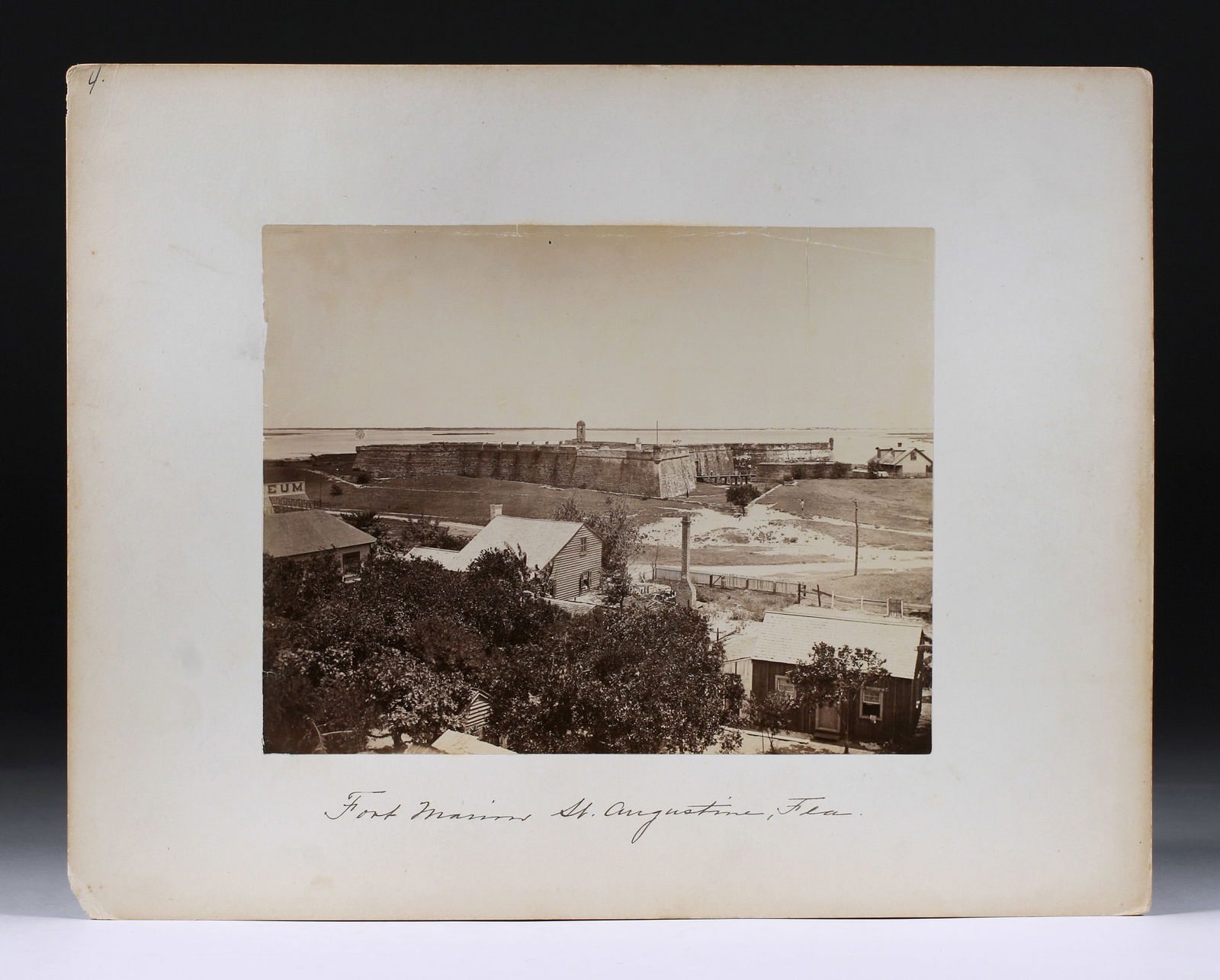 "Fort Marion" Albumen Photograph of St. Augustine, Florida (1 of 8)