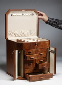 Agresti Firenze Italian Briarwood Jewelry Chest