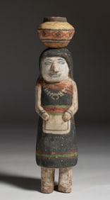 Hopi Kachina Doll - Woman with Water Jar Olla - 1930s Southwest Native American