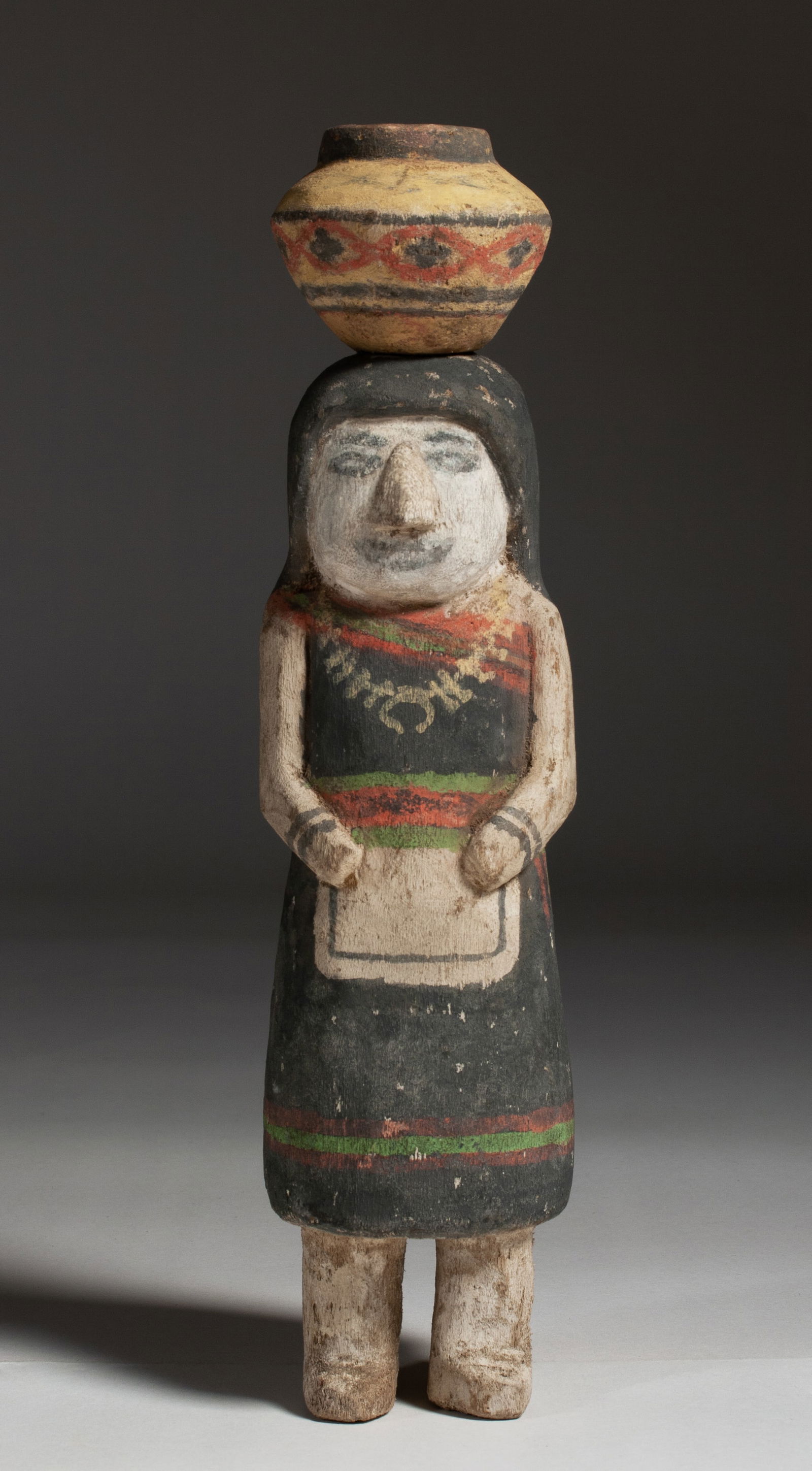 Hopi Kachina Doll - Woman with Water Jar Olla - 1930s Southwest Native American (1 of 7)