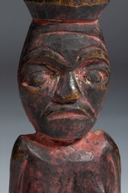 Carved Wood Female Tribal Figure - Northwest Coast? -  Early 20th Century