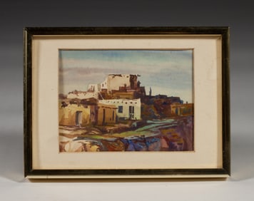 American Southwest Pueblo Painting by Gene M. Norris