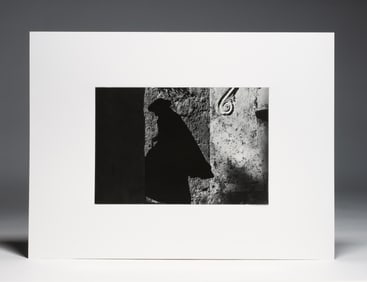 Ernst Haas (1921-1986) Silver Gelatin Photograph - "Positano Priest, Italy" 1953