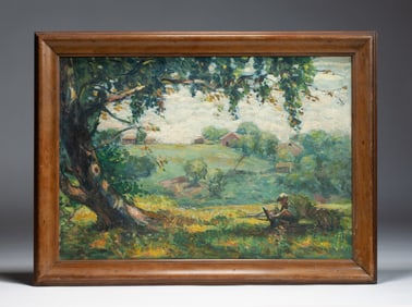 Frederick Kost (1861- 1923) American Impressionist Landscape