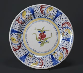 Spanish Tin-Glazed Faience Pottery - Signed 19th C.