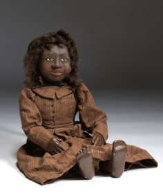 Black Woman Doll by Shari Lutz - Pennsylvania Folk Art