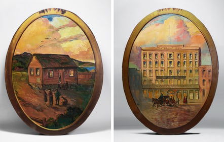 William Wilke (1879-1958) Two California Paintings - WPA San Francisco 1934