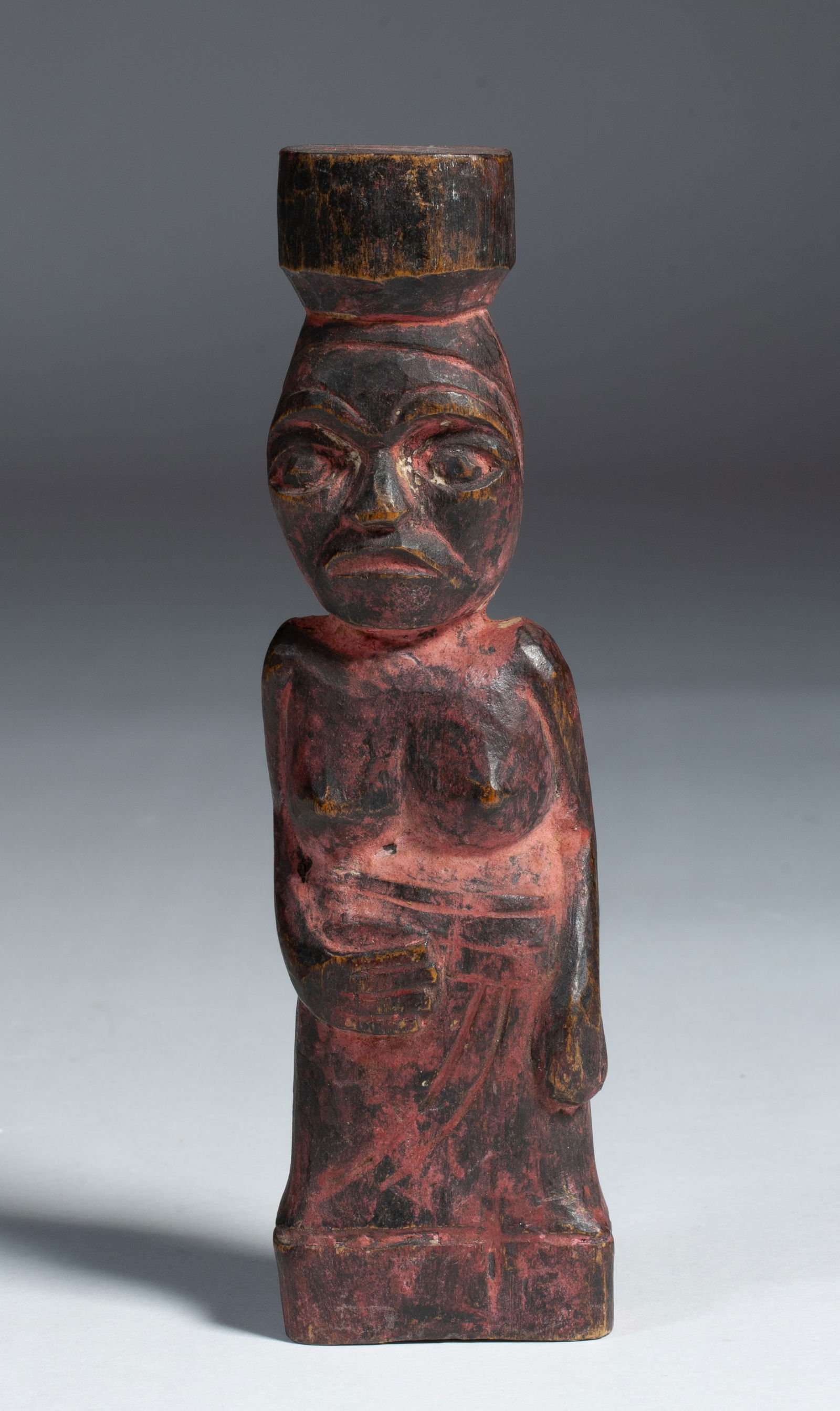 Tribal Carved Wood Female Figure -   Early 20th Century
