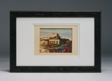 Southwest Hopi Pueblo Painting by Gene M. Norris