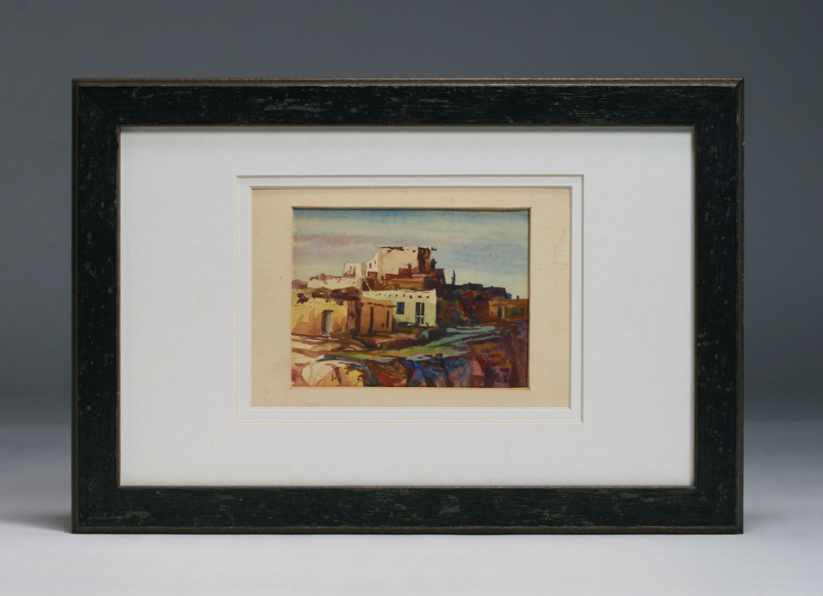 Southwest Hopi Pueblo Painting by Gene M. Norris (1 of 7)