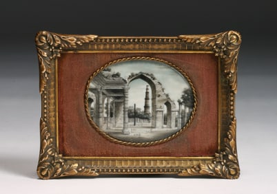 Antique Indian Miniature Painting - 19th Century