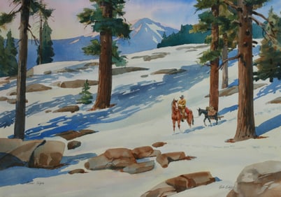 Robert "Bob" Eddy (American 1908-2008) - Western Painting