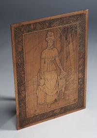 Mary Louise McLaughlin - Early Arts & Crafts Copper Plaque 1885