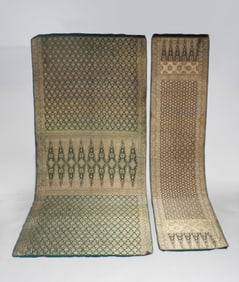Fine Indonesian Silk & Gold Songket with Shoulder Cloth - Java