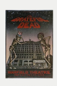 Grateful Dead Original Handbill - 1980 Warfield Theatre - San Francisco