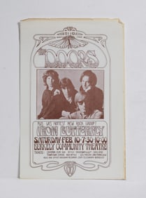 Original Rock Handbill - The Doors - Iron Butterfly 1968