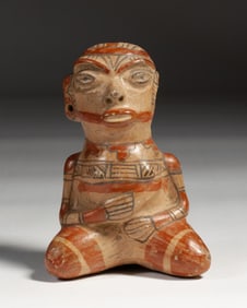 Pre-Columbian Pottery Nicoya Sitting Figure