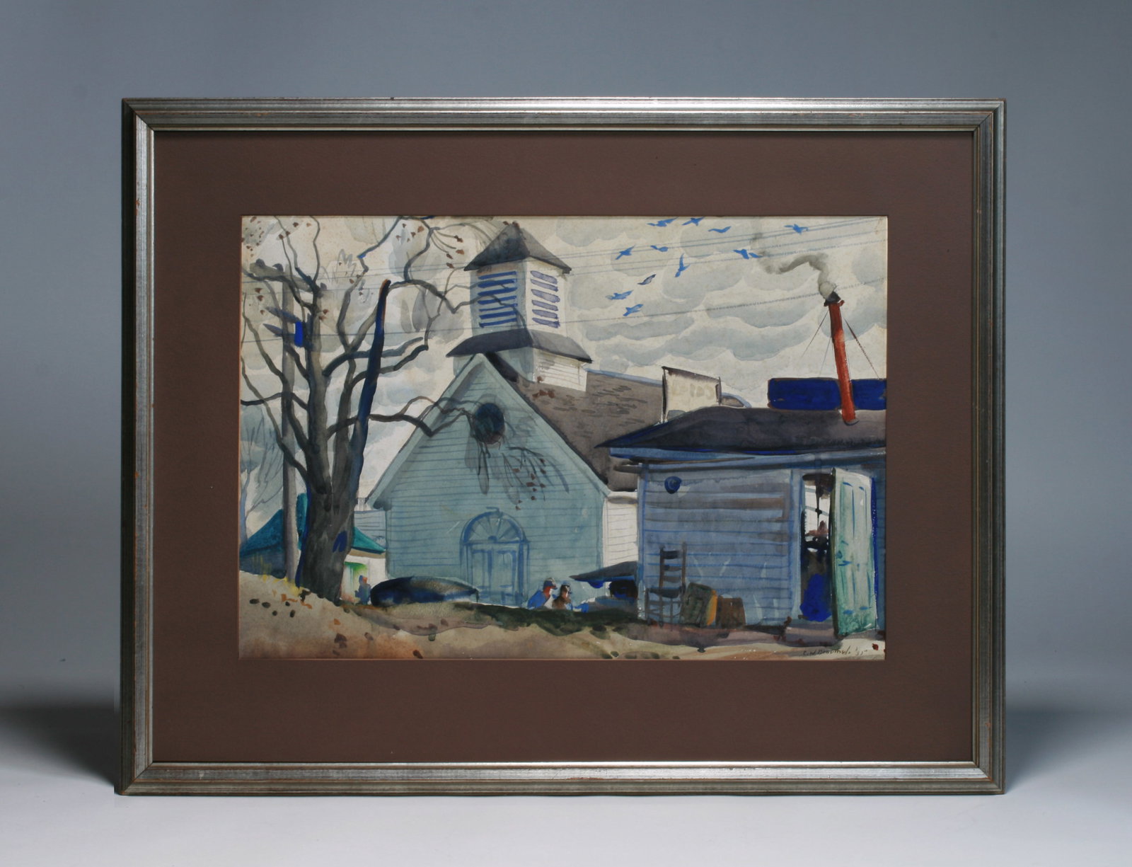 WPA Watercolor Painting by Carl Broemal - Ohio 1935 (1 of 11)