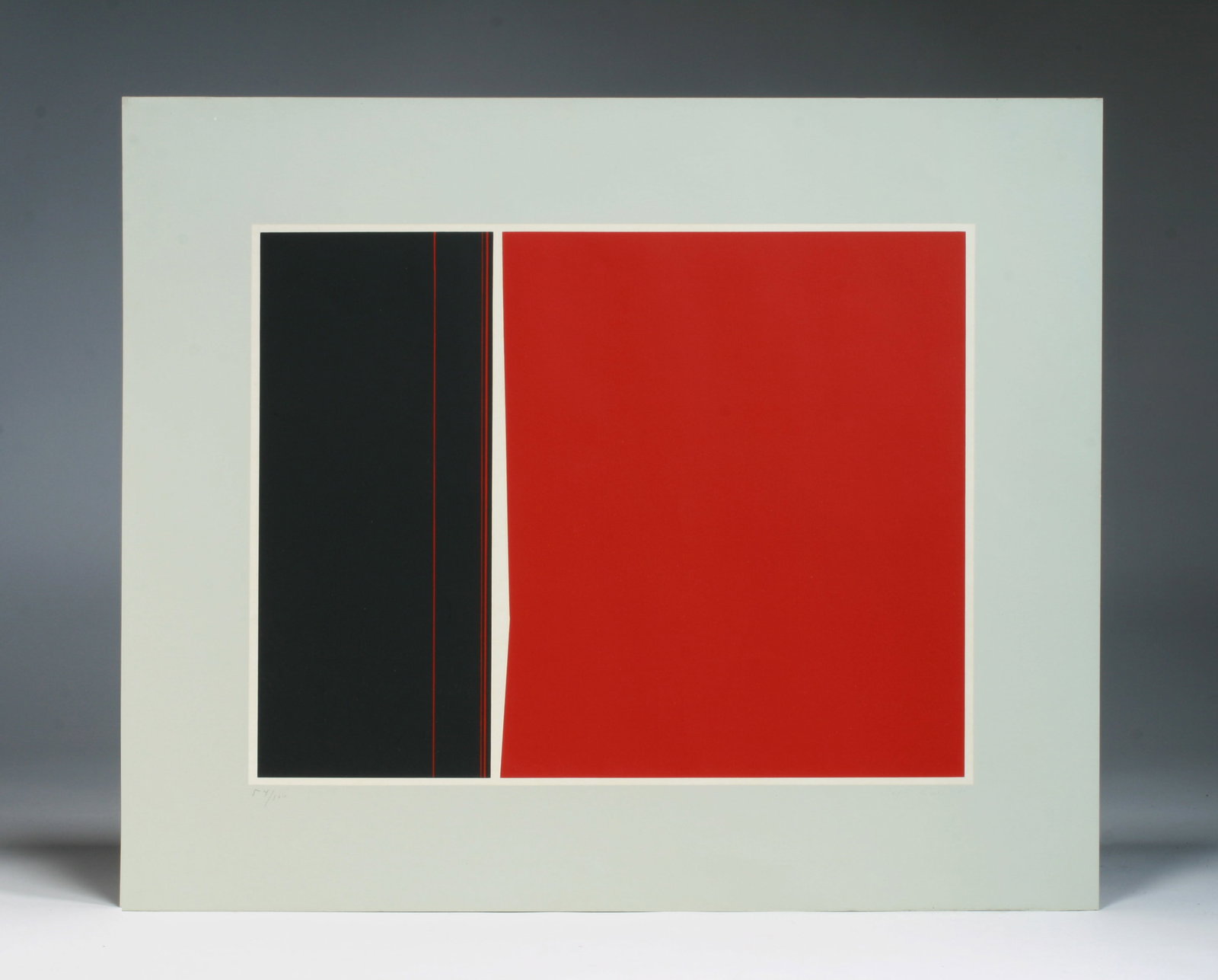 Jose Soto - Minimalist Geometric Abstract Serigraph 1971 Philippines (1 of 9)