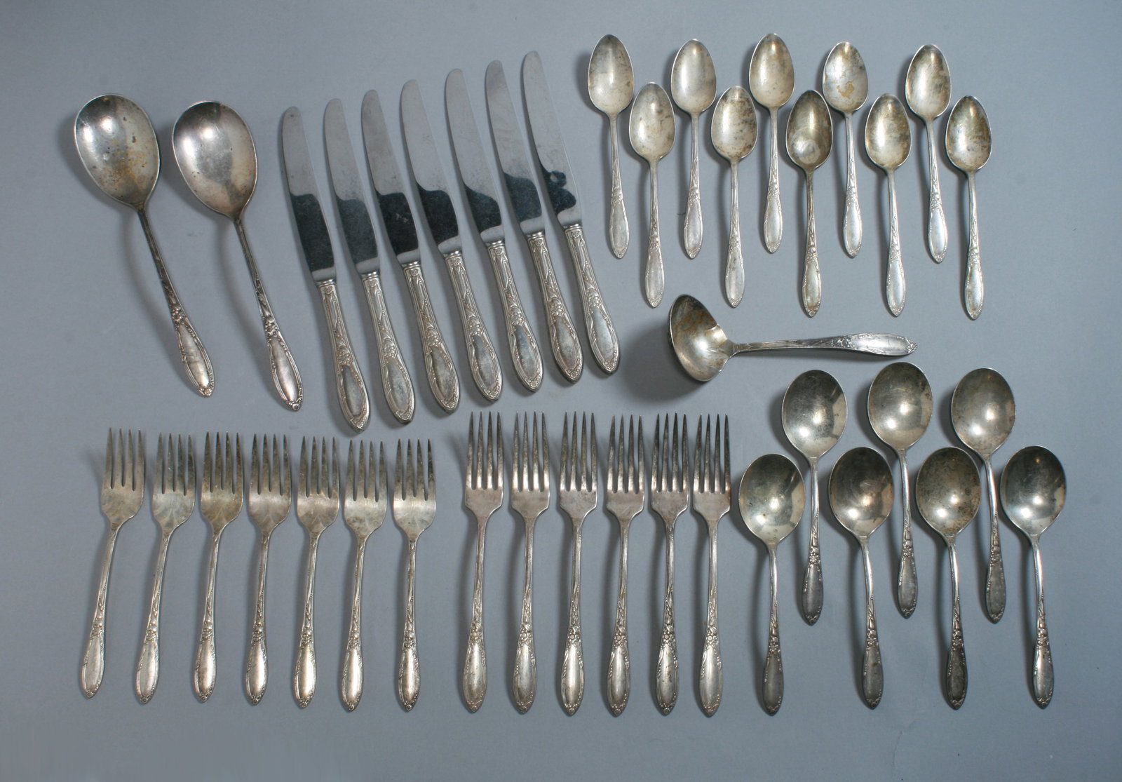 40 Pcs. of Oneida SilverSterling Flatware - Heirloom Virginian (No Monograms) (1 of 9)