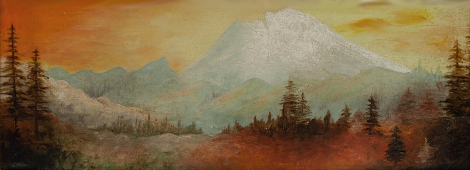Early California Luminous Impressionist Painting of Mt. Shasta 1890 (1 of 10)
